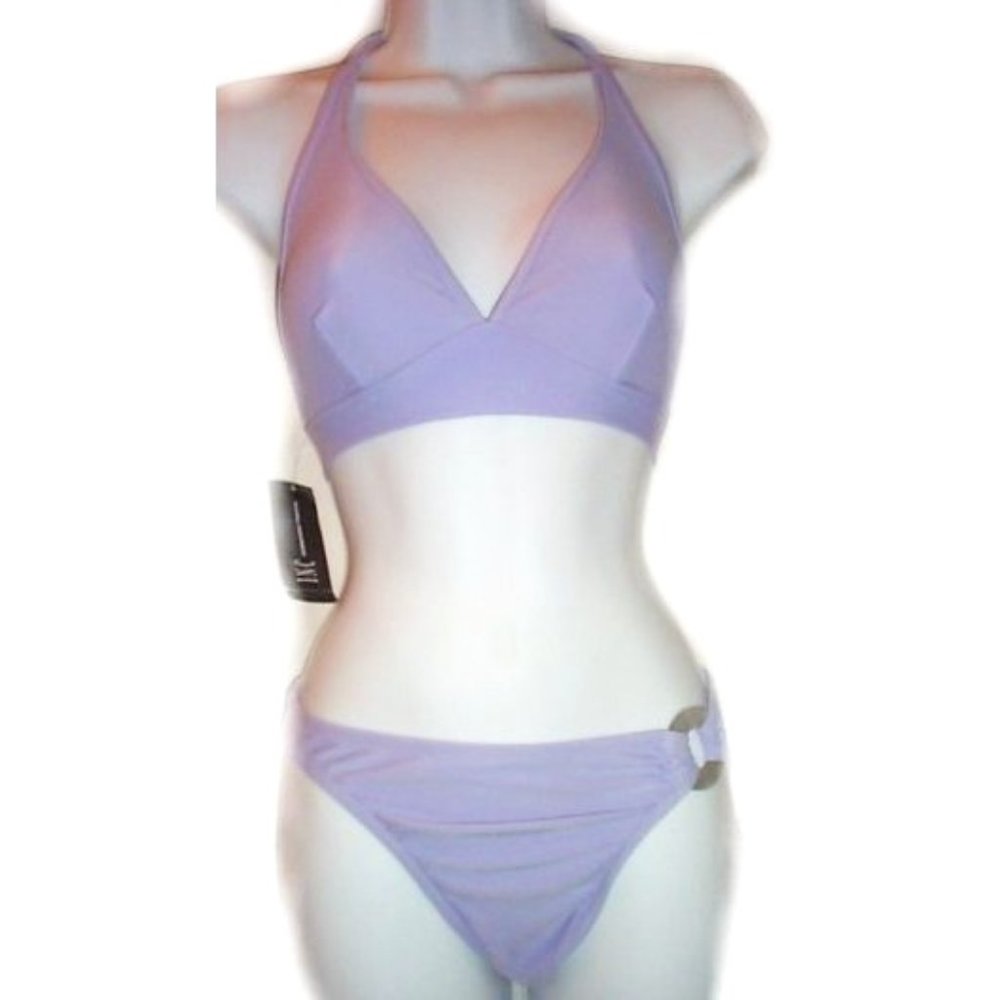INC INTERNATIONAL CONCEPTS Purple Halter Bikini - Sz S - NEW